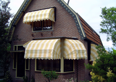 Markies geel wit gestreept
